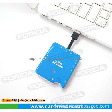 Multi Functional CUSTOMIZED COLORFUL CAPABLE TINY USB CARD READER